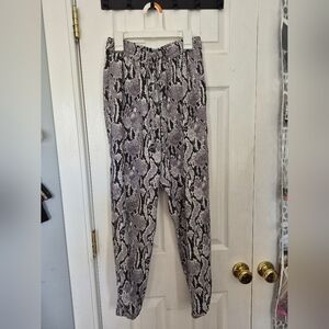Express Snakeskin Print Trousers